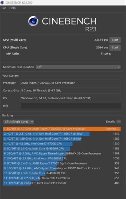 AMD锐龙7 9800X3D处理器怎么样 9800X3D处理器首发评测 第20张