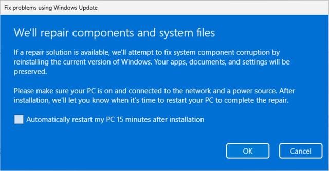 Win11新功能! Windows Update一键修复系统问题详解 第3张