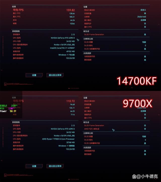 14700KF和9700X谁更值得入手? 两款处理器游戏性能对比测评 第5张