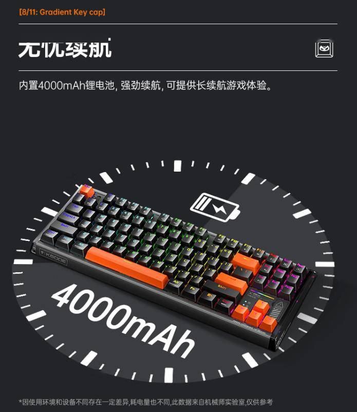 Gasket结构+三模连接仅售299元! 机械师 K600E 铝合金机械键盘上市 第5张