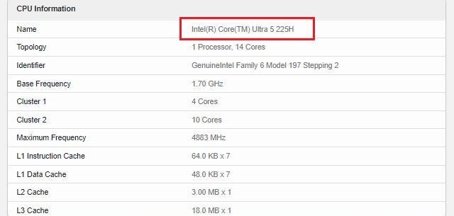 明年一月正式发布! Intel下代酷睿 Ultra 9 285H和Ultra 5 225H曝光 第4张