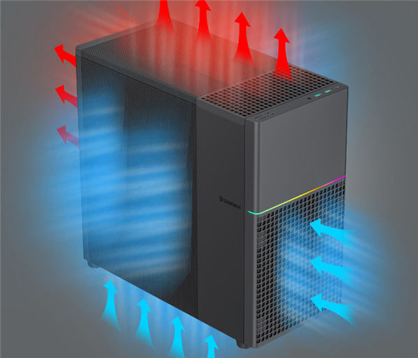 游戏帝国推出P31机箱：MESH网孔面板设计 预装120mm风扇 第2张