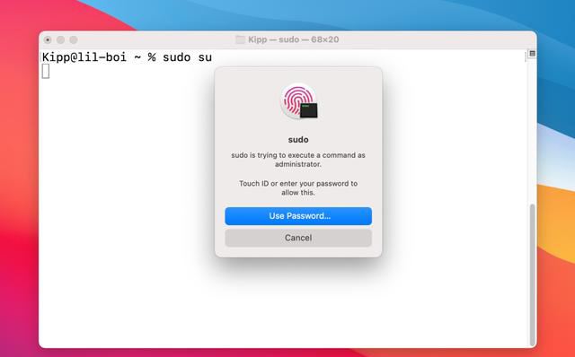 Mac终端怎么使用Touch ID进行身份验证? 第4张
