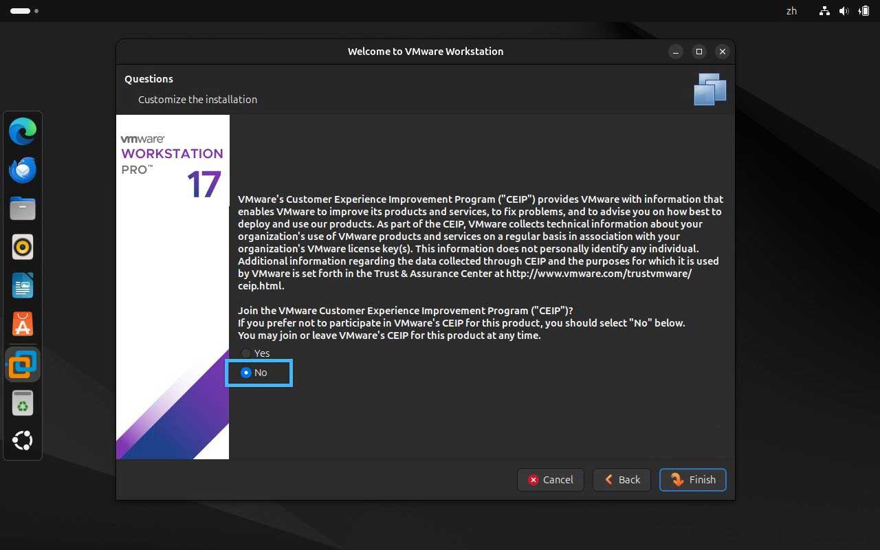 Ubuntu 下载和安装 VMware Workstation Pro 免费版详细图文教程 第10张