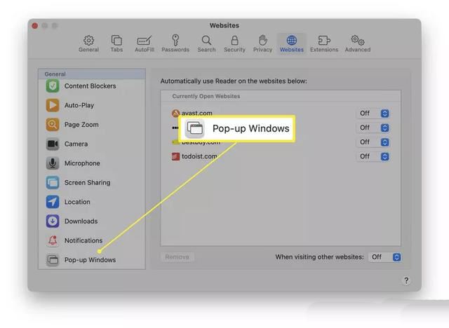 如何在Mac上设置允许弹窗? Mac浏览器允许使用弹出式窗口设置方法 第4张
