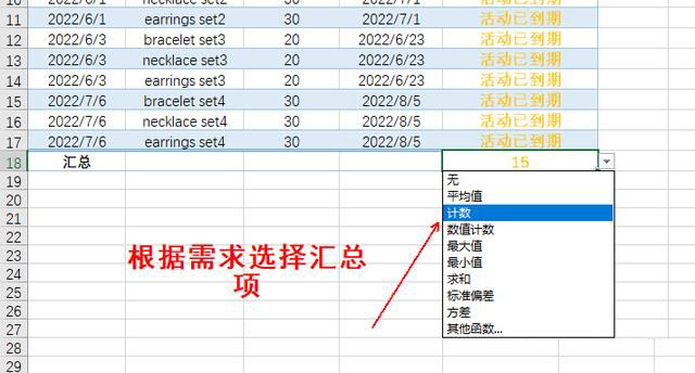 Excel筛选如何自动显示计数? excel表格筛选显示项目计数的技巧 第11张