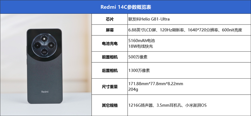 大屏长续航 征服入门市场！Redmi 14C评测：499元的良心守门人 第2张