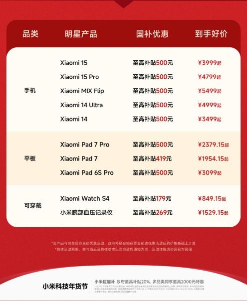 手机国补正式启动 小米15 到手低至 3999 元 第2张