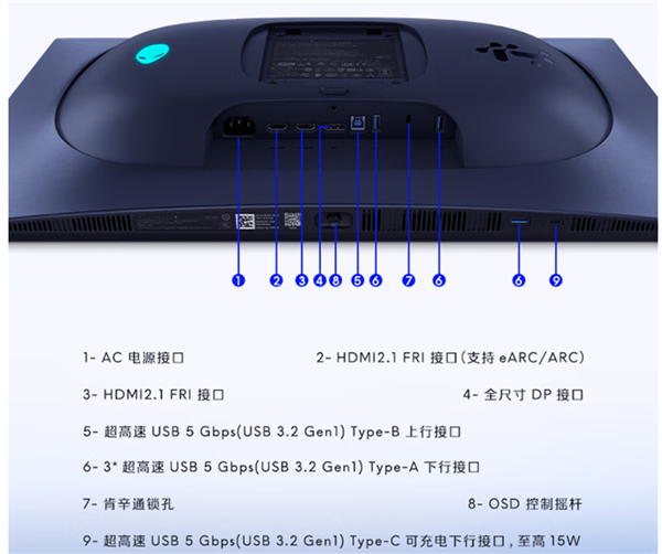 外星人AW2725Q显示器登陆国内：4K QD-OLED屏幕 首发6999元 第4张