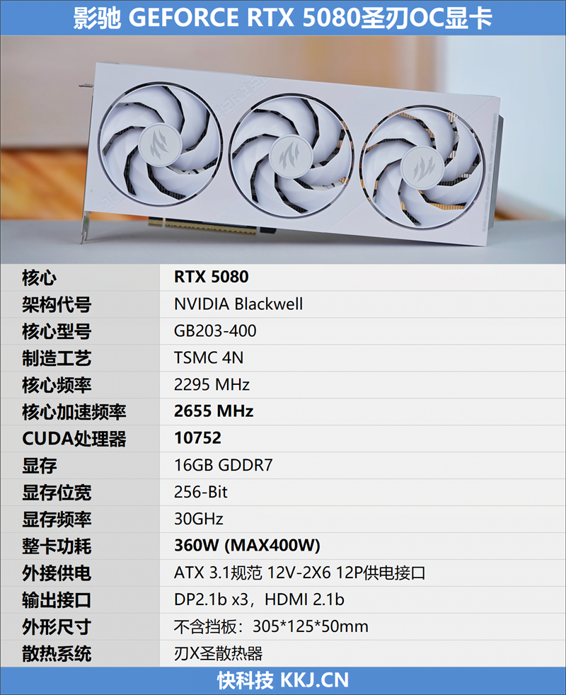 影驰GeForce RTX 5080圣刃OC显卡评测：小尺寸高性能 高端玩家完美之选 第2张