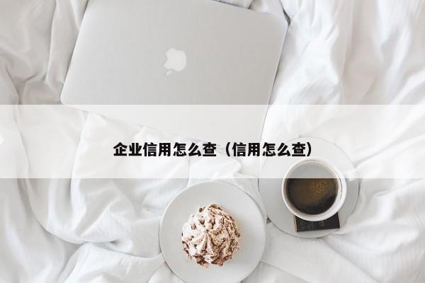 企业信用怎么查（信用怎么查）